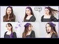 10 easy cute and retro BANDANA HAIRSTYLES 💜