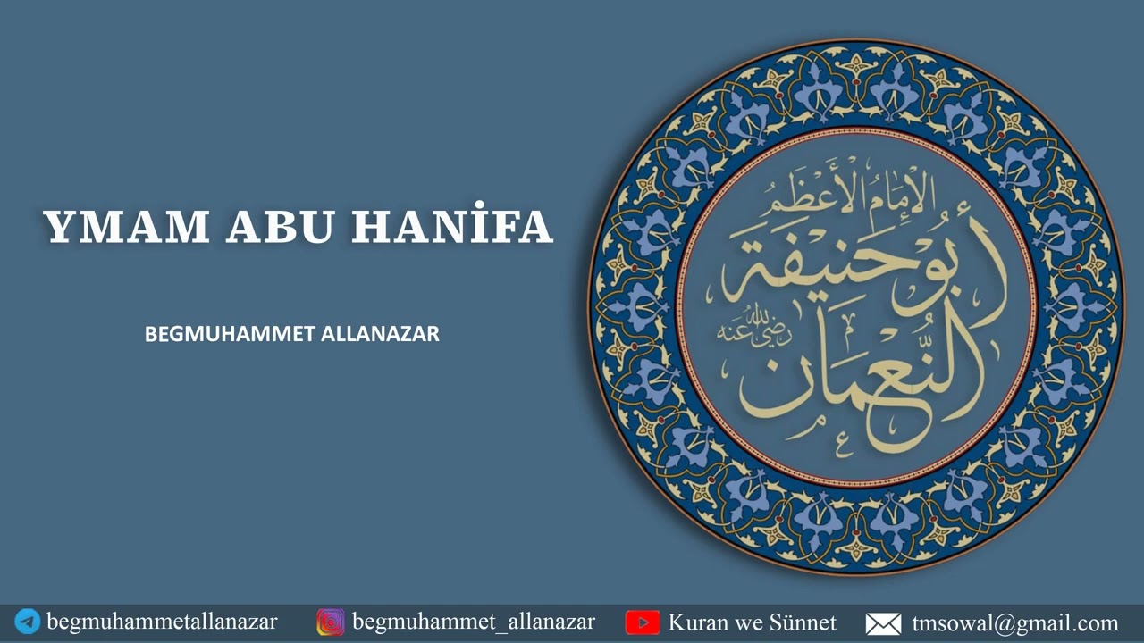 YMAM EBU HANİFA | TÜRKMENÇE WAGYZ.#kuranwesunnet#wagyz