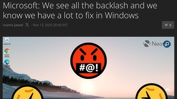 Microsoft: We see all the backlash and we know we have a lot to fix in Windows