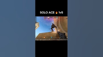 CS2 MIRRAGE ACE 🔥 Solo 1v5 Clutch #shorts