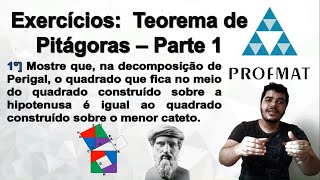 Exercícios Teorema de Pitágoras - Parte 1 - Teorema de Perigal