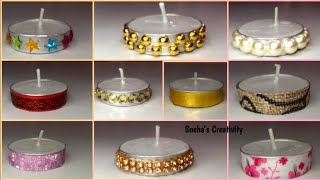 Tea Light Candles Decoration Ideas | Diwali Decoration Ideas | Easy Tealight Candle Decoration