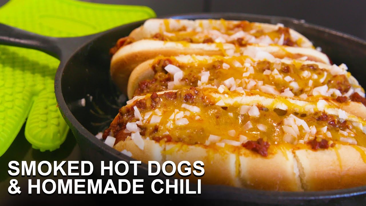 Smoked Hot Dogs & Homemade Chili | Pour Choices Kitchen - YouTube