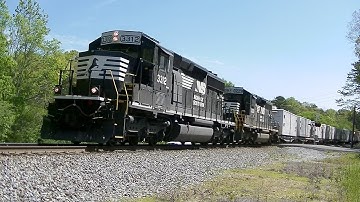Norfolk Southern 95G Camp Car Train @ Rockmart, GA 4-24-2015©