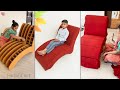 Sofa Chair Making || Girls DIY || Cardboard Crafts Ideas || Living Room Decoration