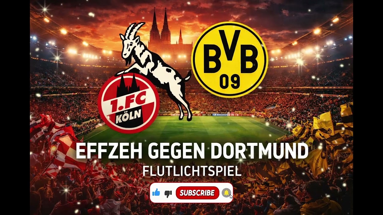 EFFZEH gegen Borussia Dortmund Flutlichtspiel Song (KölnBeats) ❤️🤍💛🖤