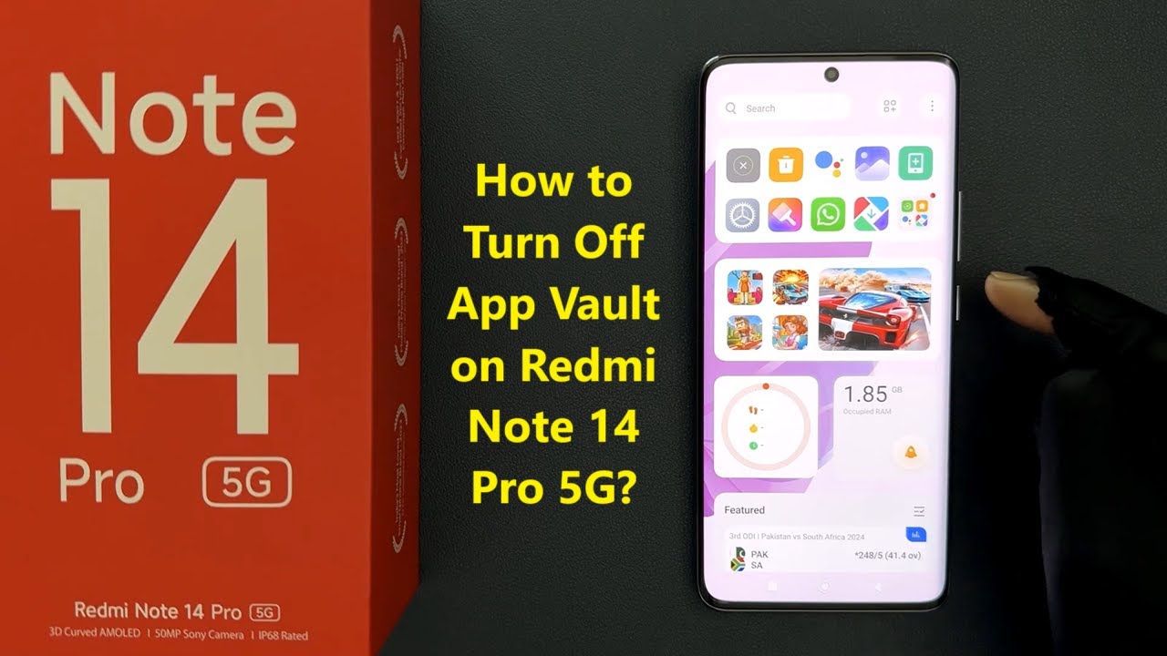 How to Turn Off App Vault on Redmi Note 14 Pro 5G? - YouTube