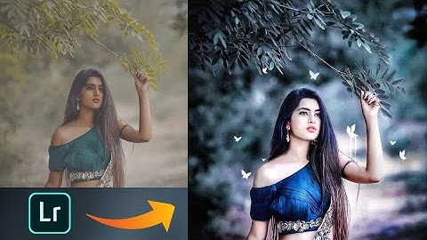 Lightroom dark and soft blue effect photo editing | Lightroom colour change Preset |