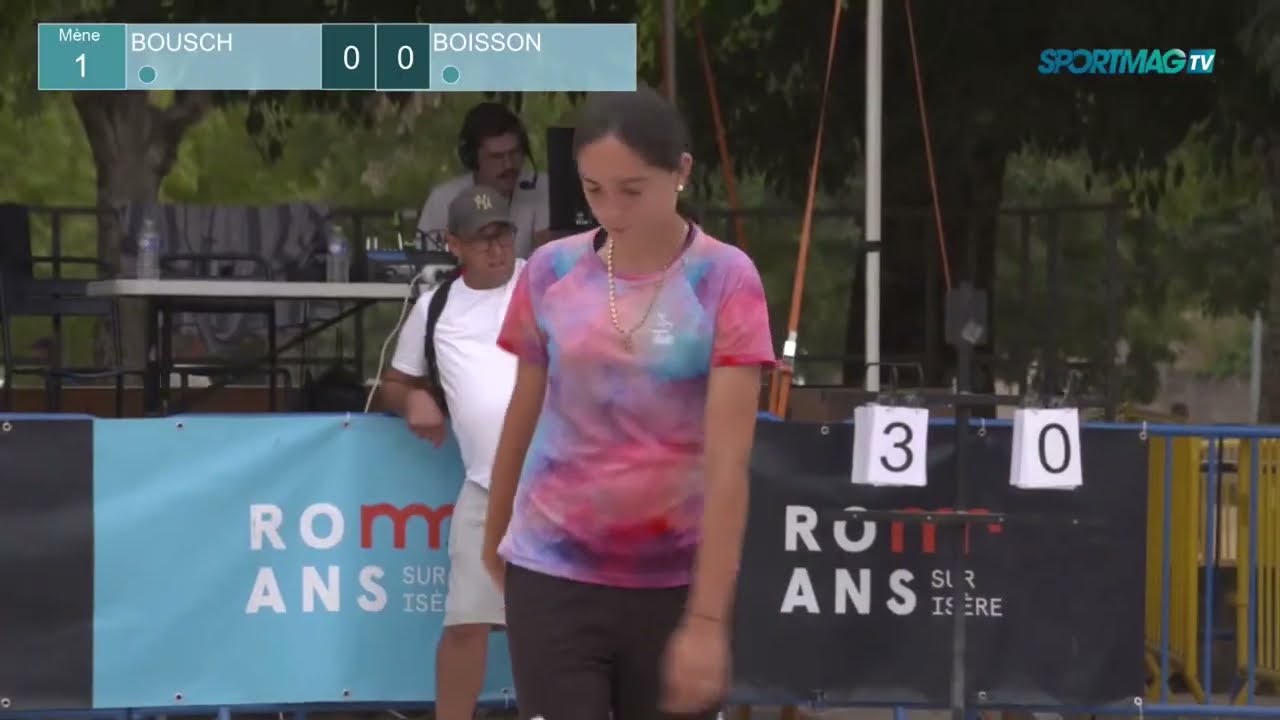 Miniature de la vidéo : Replay Pétanque : Tête-à-tête Mondial Jeunes - Bousch / Boisson