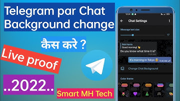 Telegram Ka Background Change Kaise Kare 2022 || How To Change Chat Background in Telegram