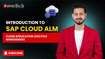 Introduction to SAP Cloud ALM | ZaranTech