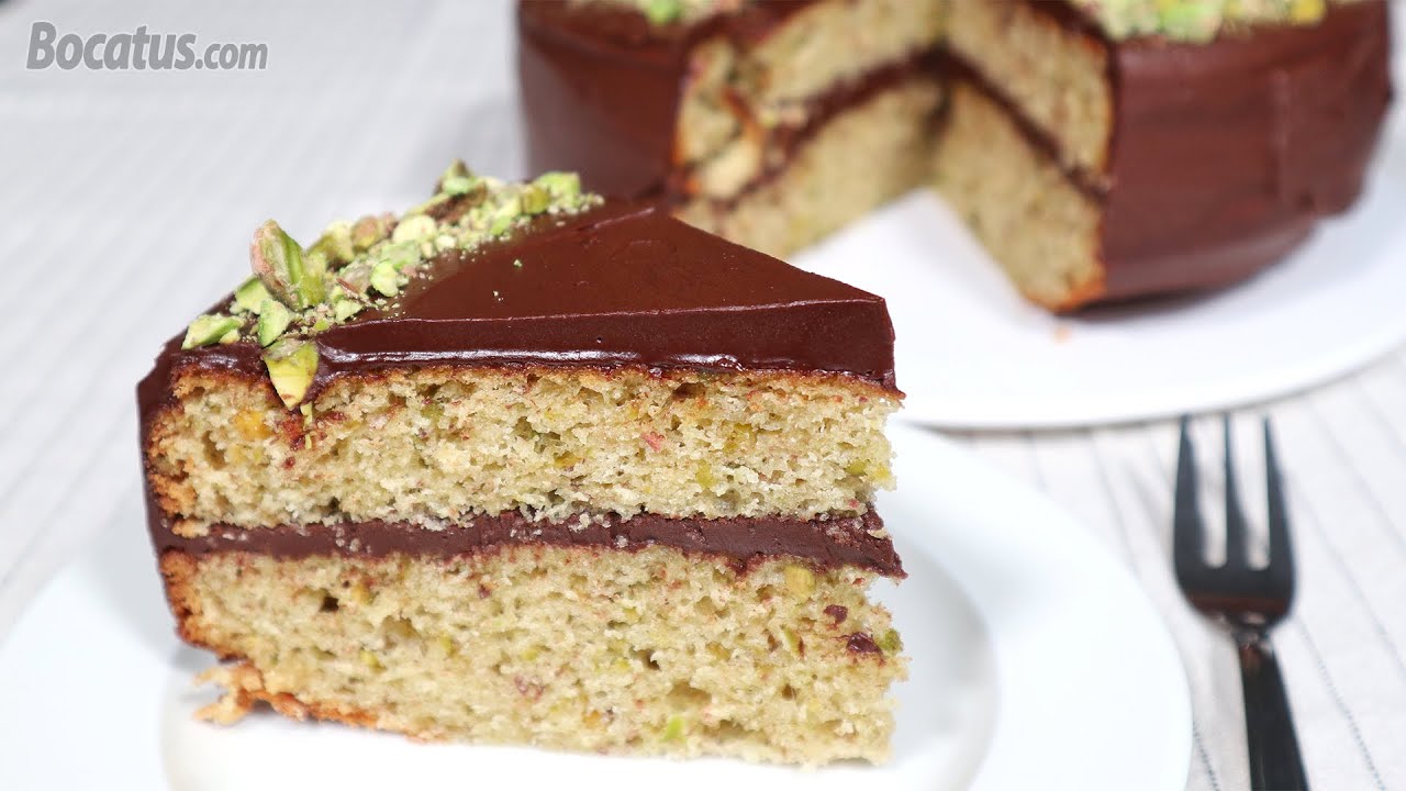 Шоколадно-фисташковый торт