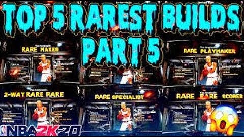 *TOP 5 MOST RARE BUILDS EVER IN NBA 2K20!!!* NEVER SEEN BEFORE BUILDS!!