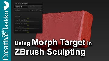 Using Morph Target in ZBrush Sculpting