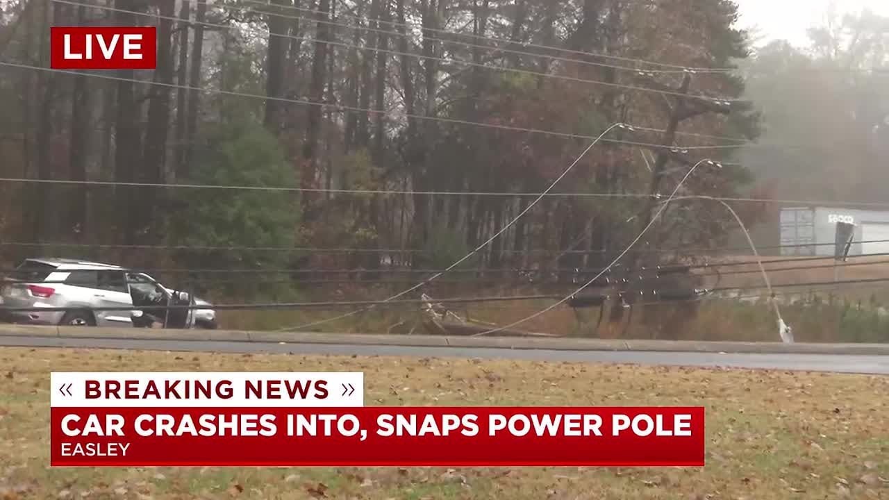 Car crashes into utility pole, causes 4,000 customers to lose power in ...