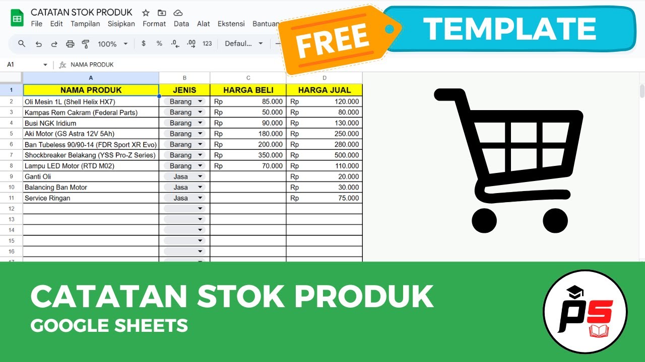 Stok Barang Selalu Update & Rapi! Cuma Pakai Google Sheets! - YouTube