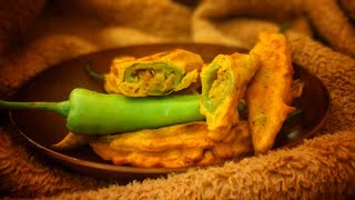 Cheese Chilli Bajji Recipe l Mirchi Bajji Recipe l Milagai Bajji Tamil l Stuffed chilli Bajji Tamil