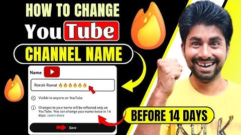 How To Change YouTube Channel Name Before 14 Days |🔥(100% GUARANTEE)