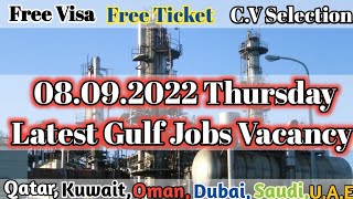 08.09.2022 Thursday Latest Gulf Jobs Vacancy. Today Assignment Abroad Times. @jobsupdates8413 screenshot 5