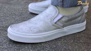 Vans Ua Classic Slip-On - Silver - Vn0A4Bv3Tc4