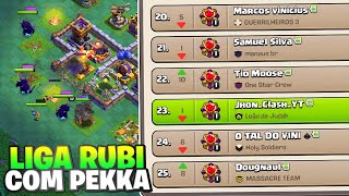 CHEGUEI NA RUBI 1 E NO TOP 25 BR COM ESSA ESTRATÉGIA DE PEKKA PODEROSA INSANA NO CLASH OF CLANS!