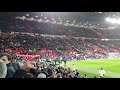 Old Trafford bouncing at full time during the win against Manchester City | 08.03.20