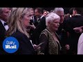 Dame judi dench wears beautiful embroidery at the olivier awards  daily mail