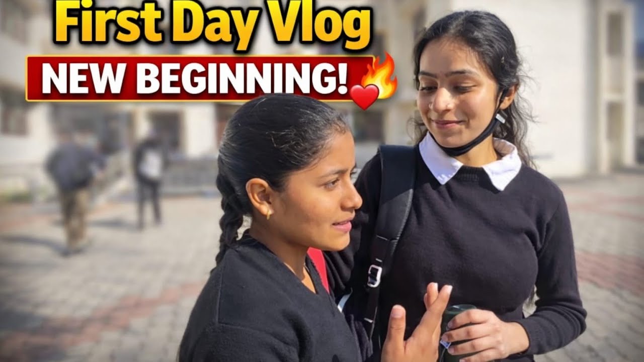 My First Vlog 🥺✨ | New Beginning