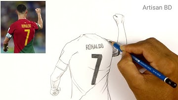 How to Draw Cristiano Ronaldo Step By Step | Easy Pencil Sketch