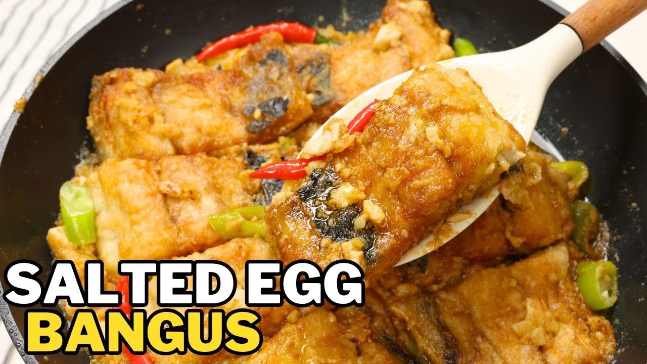 Creamy Salted Egg Bangus Recipe - YouTube