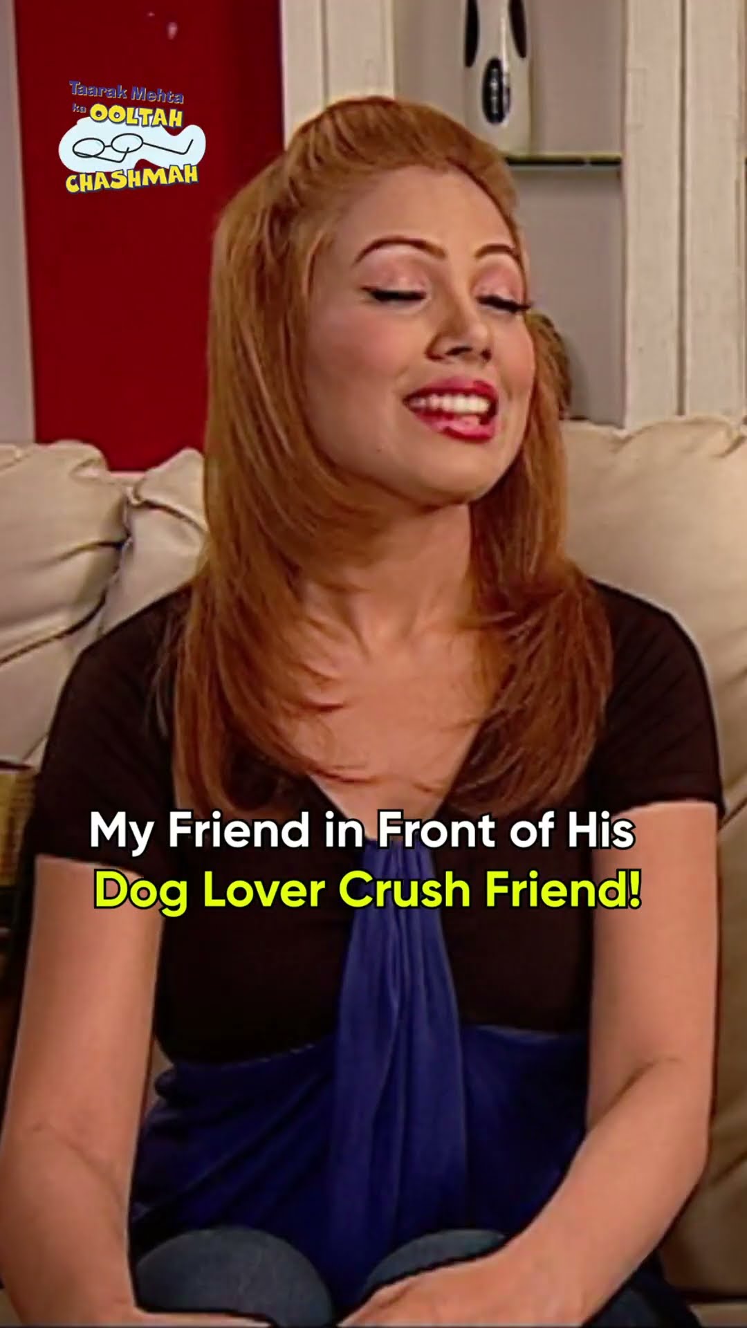 My Friend in Front of His dog lover crush!#tmkoc #funny #comedy #relatable #shorts #funnyshorts