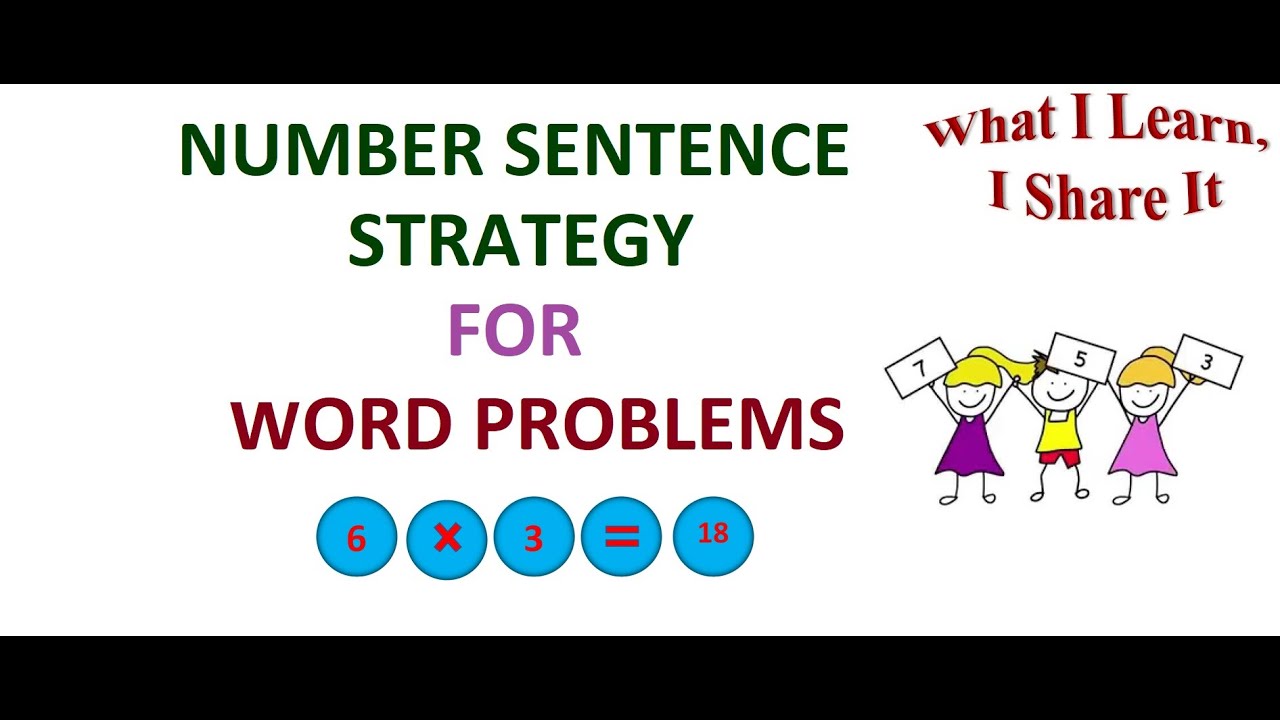 example of number sentence in problem solving