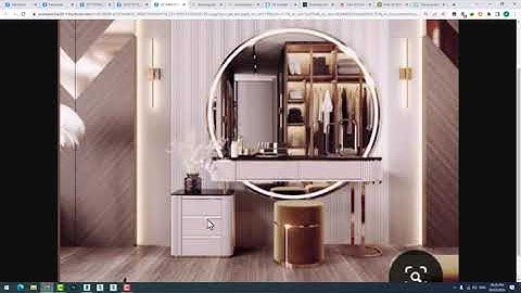 dressing table modelling in 3ds max