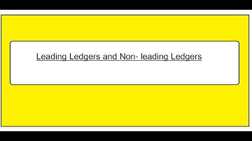 Leading Ledgers and Non-Leading Ledgers In Sap || SAP || SAP FICO ||