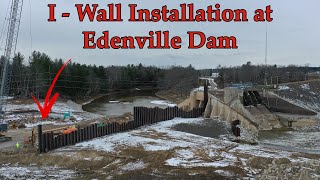 I - Wall Installation at the Edenville Dam! - Edenville Falls Update!