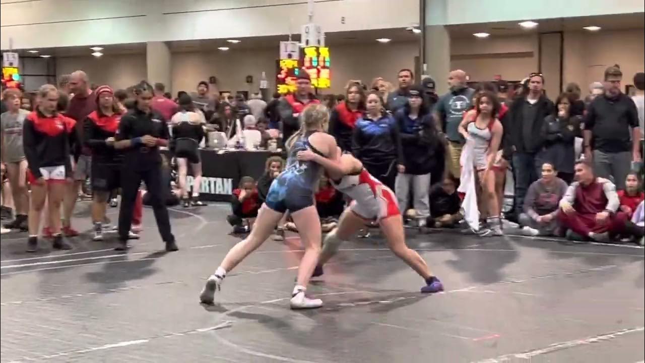 2025 Spartan Nationals Duals 122lbs Brielle Bibla/Abby DiCenzo YouTube