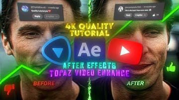 How to Get 4K Quality & CC | After Effects & Topaz Video AI Tutorial