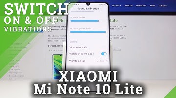 How to Enter Vibration Settings in Xiaomi Mi Note 10 Lite - Change Vibration Mode
