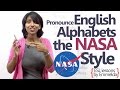 English Lesson -  Pronounce English alphabets - The NASA style ( Telephone conversation Skills)