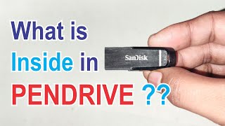 What is inside in pendrive || How to open sandisk ultra flair easily