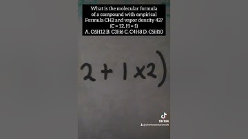Calculating Molecular Formula from Vapor Density