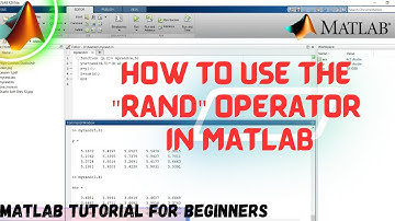 How to Generate Random Number in MATLAB | How to use the "Rand" Operator in MATLAB | MATLAB Tutorial