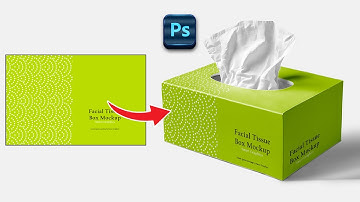 How to apply design on any subject   Tissue box mockup design   Photoshop Tutorial