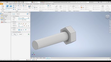 How To Made Bolt for Autodesk Inventor 3D