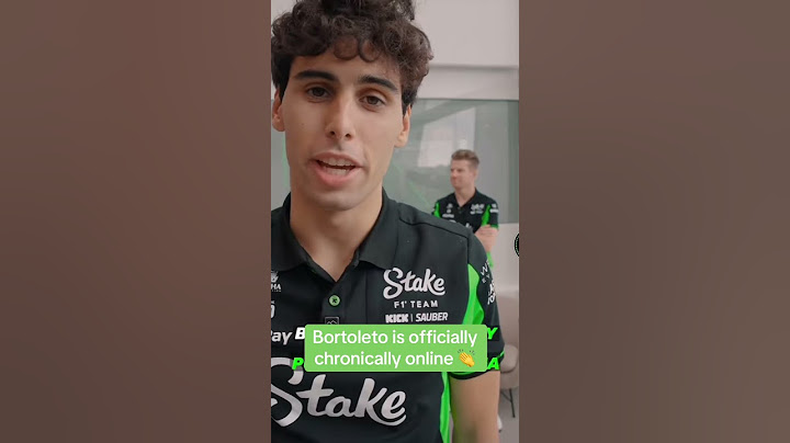 Bortoleto is officially chronically online 😂
