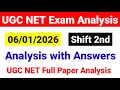 UGC NET 6 Jan 2nd Shift Exam Analysis 2026 | 6 January Shift 2 UGC NET Exam analysis| UGC NET MENTOR