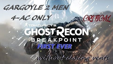 GHOST RECON BREAKPOINT GARGOYLE 2 MEN / NO VENTS / 4 AC ONLY CRIT RAID PC