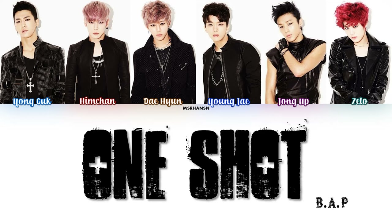 B.A.P (비에이피) - One Shot [Han|Rom|Eng] Color Coded Lyrics