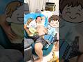 ンダホパパのおなかを叩く子どもたち♫🥁👶👦　#ンダホ #shorts #フィッシャーズ #童謡