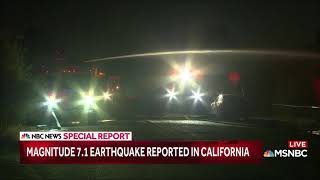 Milissa rehberger anchored msnbc's breaking news coverage and an nbc
special report on a 7.1-magnitude earthquake near ridgecrest,
california. the earth...